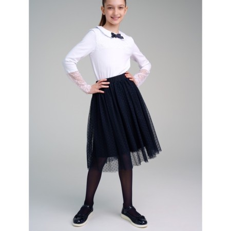 Knitted skirt for girls, height 152 cm-5