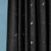 Set of curtains "Balley", size 2x145x270 cm, black color