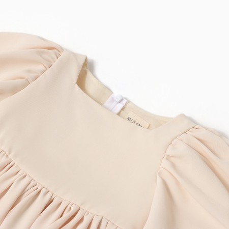 Платье для девочки, MINAKU :Party Dress, цвет молочный, рост 128 см-14