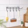 Holder for kitchen supplies Wall share, 5 hooks, 28 × 8 × 8 cm, black color