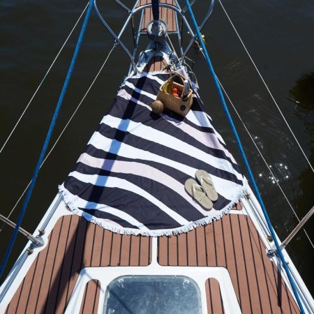 A towel Beach Round Ethel "Zebra", D150 cm, 100%p/e, 330 g/m 2,-5