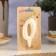 Candle for Cake "Oval" Number "0", large, pearl, 5.5 cm
