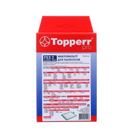 Topperr Fex 2 filter for Electrolux, Philips, Zanussi, AEG vacuum cleaners-1