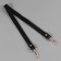 Handle for a bag, with carbines, 60 ± 1 cm × 2 cm, black color