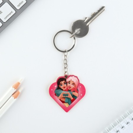 Gift set of "beloved girlfriend" icon + keychain, 6.8 x 10.5 cm.-4