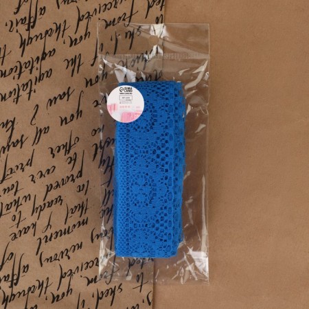 Capricon lace, 35 mm × 10 ± 1 m, blue color-3