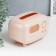 Casket Plastic for napkins "Retro Radio" Direct pink 13.8x13.2x19.7 cm