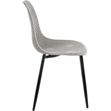 STULL OF A METAROCAC VERO Metal/Plastic, Black/Gray 47x52x84 cm-2