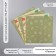 Scrapbooking paper bilateral "leaves" density 180 grams set 5 pcs 30.5x32 cm