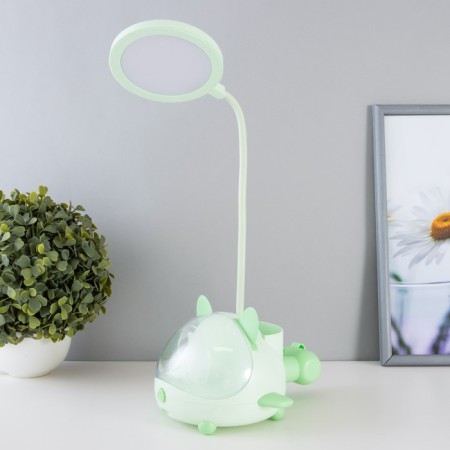 Board Lamp "Cute Bear" LED 3.5W USB AKB Green 12x15x32 cm Risalux