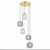 Suspension lamp ST LUCE. SL1154.303.05. Gran. 5x60 watts, E27, 52.5x52.5 cm, brass color