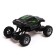 Radio -controlled jeep Monster, 1:18, light and sound effects, works on the battery, green color