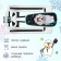 Snow -chapel "Timka Sport 1+ Blinka", TS1+/BL, white/black color