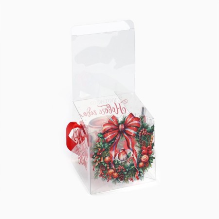 Gift New Year's Folding PVC, “New Year's Wreath”, 10 x 10 x 10 cm, New Year-3
