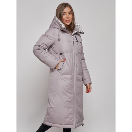 Coat insulated winter female, size 46, color gray-6