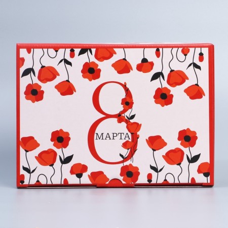 Box Gift team, packaging, "Happy Spring", 26 x 19 x 10 cm-4