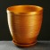 Flower pot "honey" with a pallet, 2.4l
