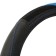 Braid on the steering wheel Nova Bright perforation, with blue massage inserts, black, size m