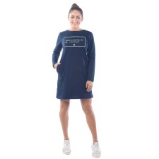 Women's tunic with long sleeves Airport, size 46, dark blue color