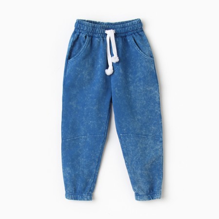 Pants for the boy, the color is blue, height 110 cm