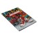 College-wrapper in the integrated cover, A5, 64 sheets, red sneakers, block in a cage, glossy lamination