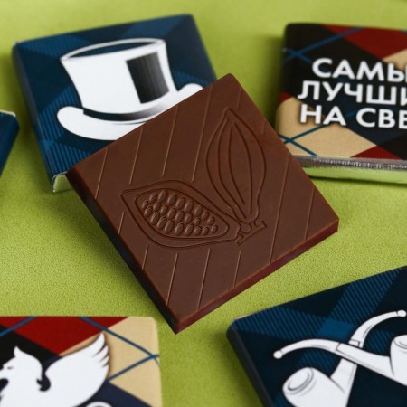 Milk chocolate “Brilliant Success”, 60 g (12 pcs. X 5 g).-2