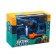 Construction truck, mobile details, light and sound, works from batteries, blue color