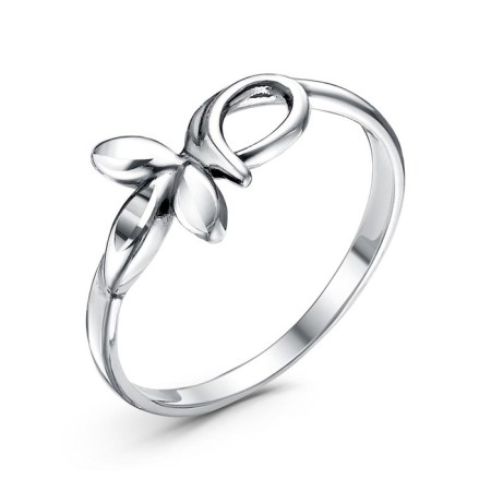 Ring "Ventka" curl, echoing with oxidation, 16.5 size