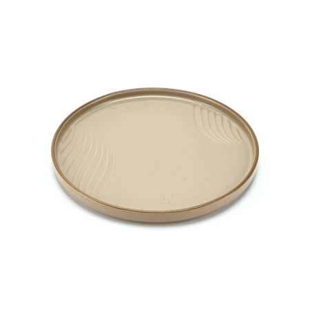 Ceramic Dolce Ceramo plate. "Sandy Coast", 23 x 23 cm