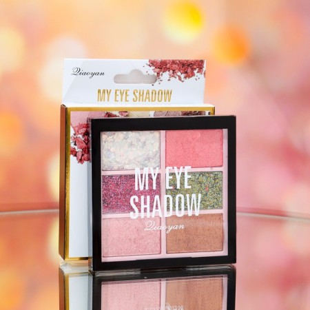 Palette of eyelids, with shimmer, 6 colors