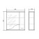 Azalea cabinet 55 15 cm x 55 cm x 70 cm