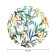 Tablecloth on the table "Paints of leaves", round, Saten, d = 150 cm