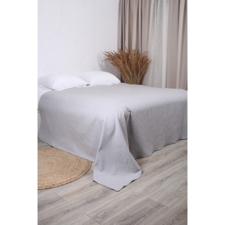 Vafelnaya Grey waffle cover, size 150x200 cm