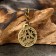 Amulet-cranes "Circle quadrature" No. 47, metallic
