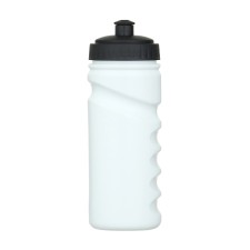 Bicycle bottle, 550 ml, with a drinker, 20.3 x 6.8 x 6.8 cm, white