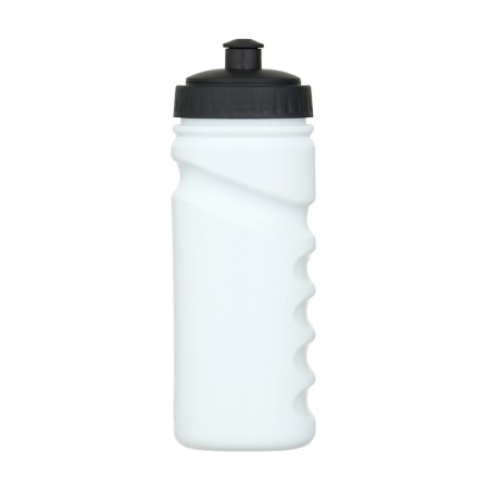 Bicycle bottle, 550 ml, with a drinker, 20.3 x 6.8 x 6.8 cm, white