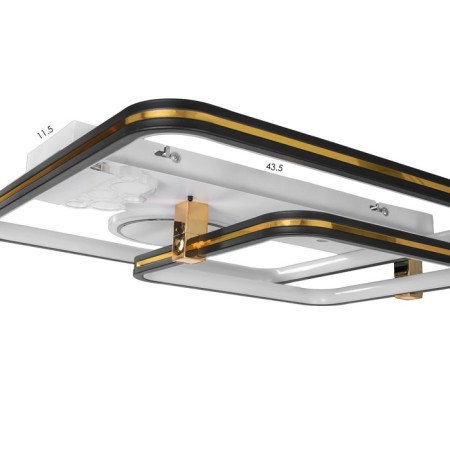 Luer with DPD "Simp" LED 130W black and white 50x50x10 cm Bayerlux-11