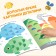 Set 3 in 1 “draw with stamps”, coloring, 4 paints, 4 stamps