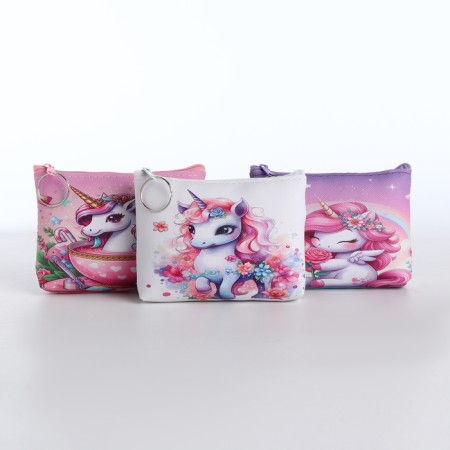 Children's wallet with a zipper, color mix-1