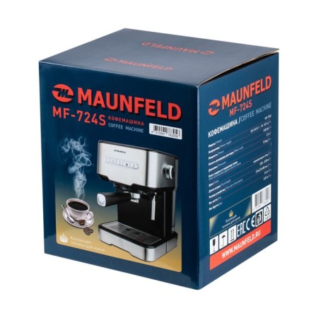 Maunfeld MF-724S coffee machine, horness, 850 W, 1.5 l, silver-12