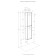 Semi -layer cabinet Aquaton Scande, color white matte, white glossy