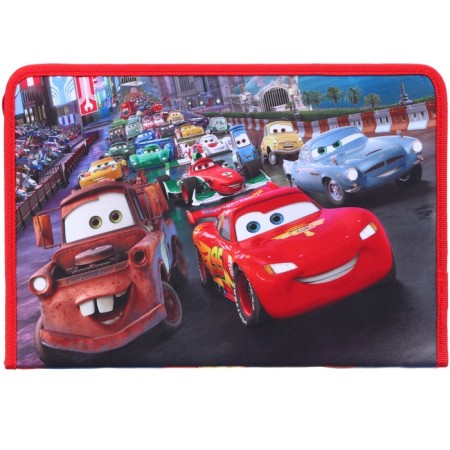 A4 labor folder with a pencil case, on a zipper, textiles, cars-4