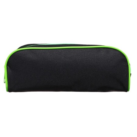 Penal soft, 1 compartment, 80 x 210 x 40 mm, voluminous, PM1O-24, calligrata black, black/green-2