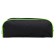 Penal soft, 1 compartment, 80 x 210 x 40 mm, voluminous, PM1O-24, calligrata black, black/green