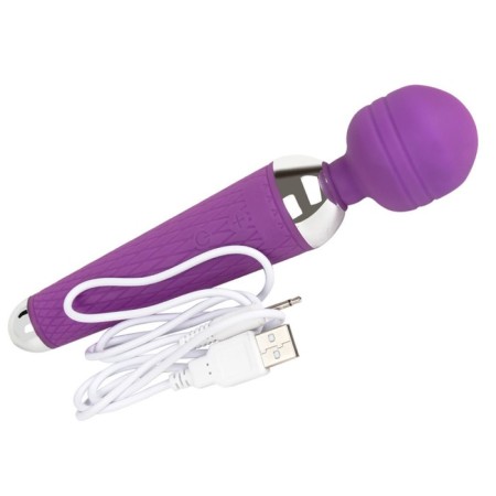 Massage vibrator, 16 modes, 20 x 4 cm, purple-2