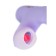 Vibrator with up & down jos spinny, 23 cm, silicone, purple color