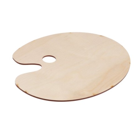 Wooden, Ovalny palette, No. 4, 21 x 24.5 cm, mix-2