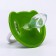 Nipple - orthodontic dummy, silicone, +6 months, with a cap “Frog”, green color