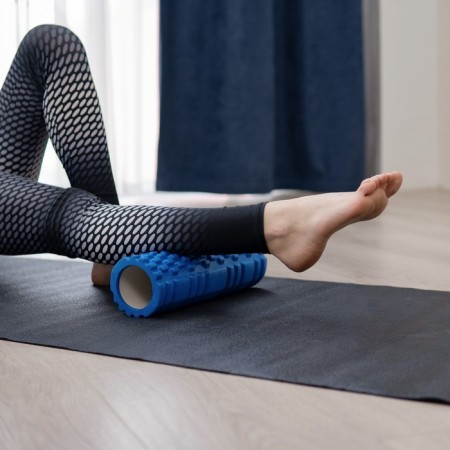 Massage roller SANGH, 30x10 cm, blue color-7