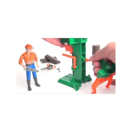 Toy "Coting machine for Breven" with a worker-2